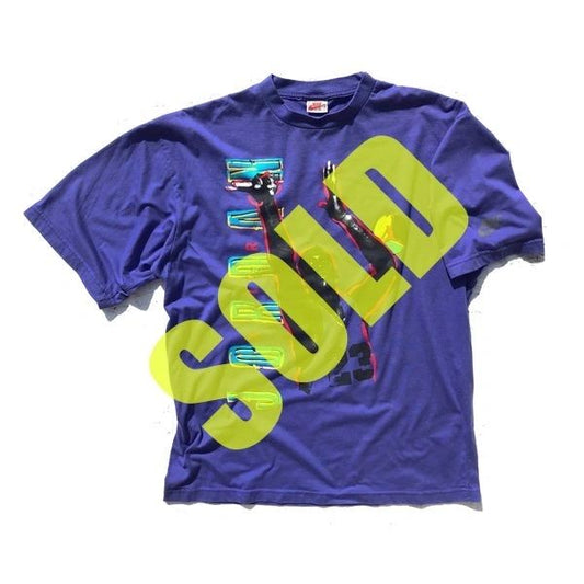 Nike Air Jordan 8 VIII Gray Tag 1993 Graphic T-Shirt Size XXL