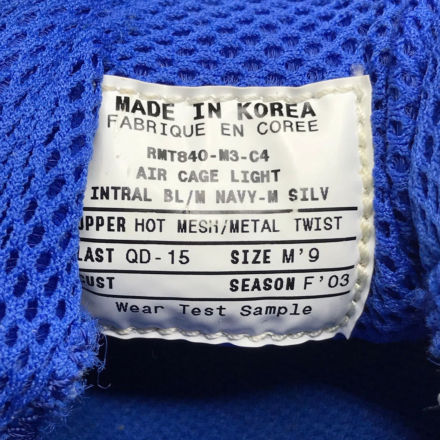 Nike Air Zoom Spiridon Caged 2003 Wear Test Sample Running Shoes Size 9
