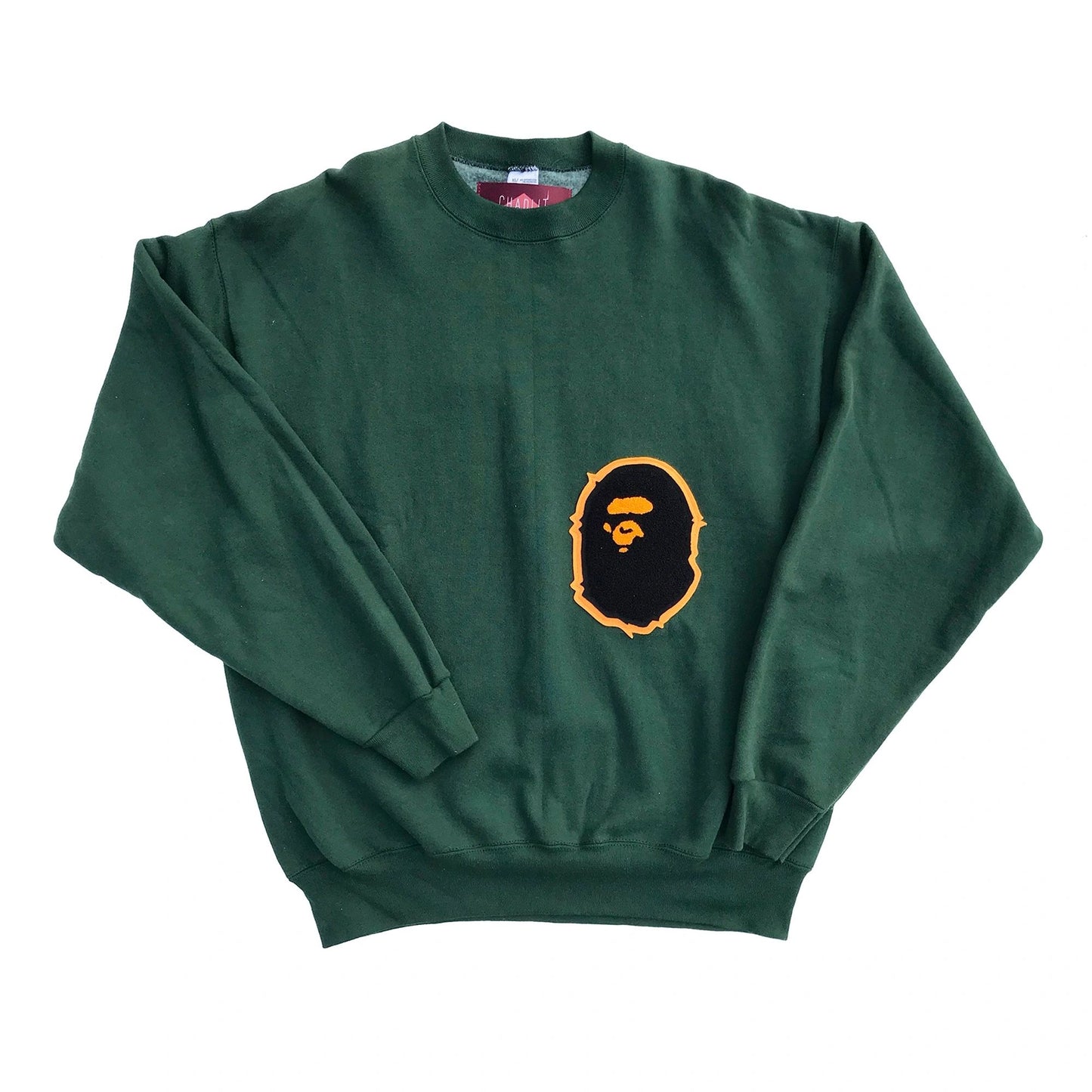 1/1 Bathing Ape BAPE Heavyweight Chenille Crew Sweatshirt NEW XL