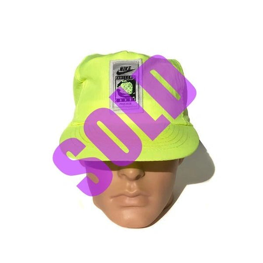 1/1 Nike Tech Challenge Court Nylon 90's Volt Snapback Hat