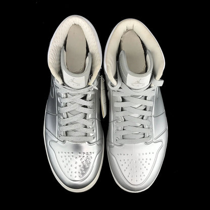 Nike Air Jordan 1 Retro Anodized Silver Chrome SAMPLE New Size 9