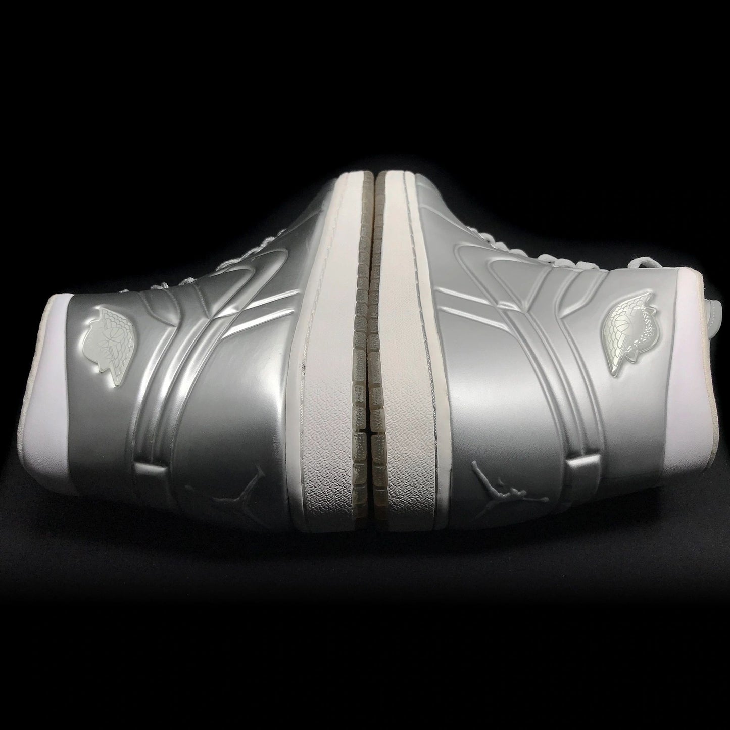 Nike Air Jordan 1 Retro Anodized Silver Chrome SAMPLE New Size 9