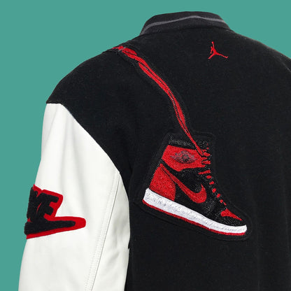 1/1 Nike Air Jordan 1 1985 Chicago-BRED Letterman Jacket NEW