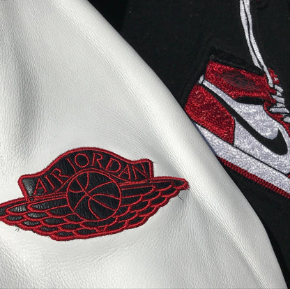 1/1 Nike Air Jordan 1 1985 Chicago-BRED Letterman Jacket NEW