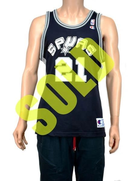 Tim Duncan San Antonio Spurs Champion Jersey Size 44