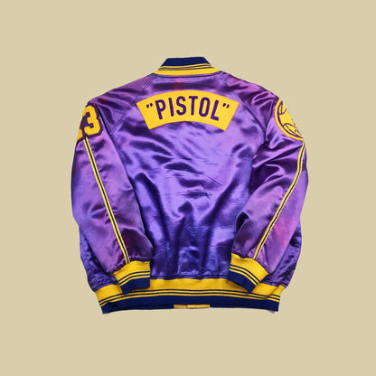 1/1 1967 Pistol Pete Maravich LSU Wildcats Satin Warm-Up Jacket