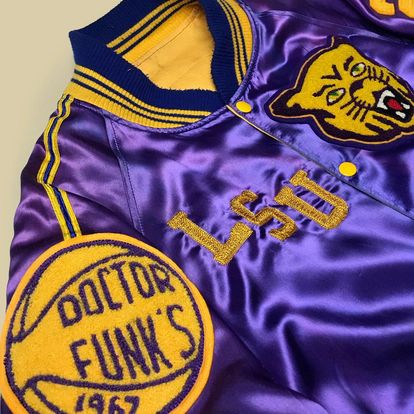 1/1 1967 Pistol Pete Maravich LSU Wildcats Satin Warm-Up Jacket