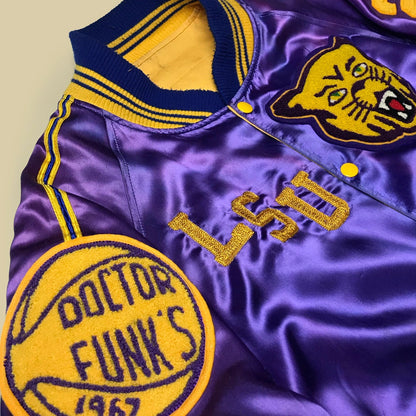 1/1 1967 Pistol Pete Maravich LSU Wildcats Satin Warm-Up Jacket