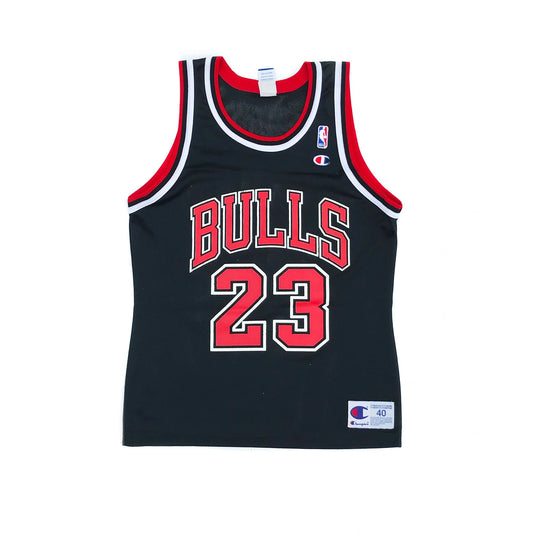 Chicago Bulls Michael Jordan Champion Alternate Black Jersey Size 40