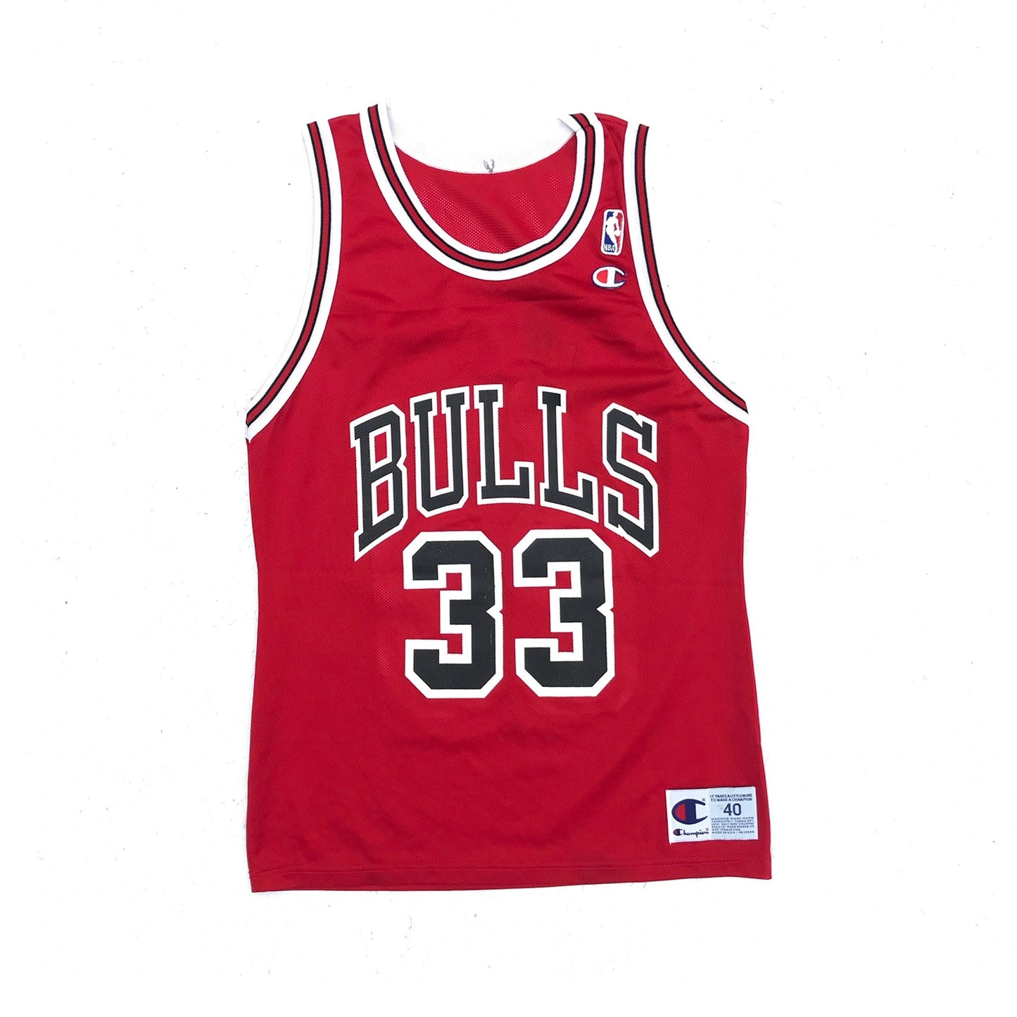 Scottie Pippen Chicago Bulls Road Champion Jersey Size 40