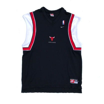 Chicago Bulls Nike Cutoff Sleeveless Warm-up Shirt Jordan Size XXL