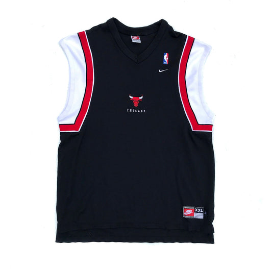 Chicago Bulls Nike Cutoff Sleeveless Warm-up Shirt Jordan Size XXL