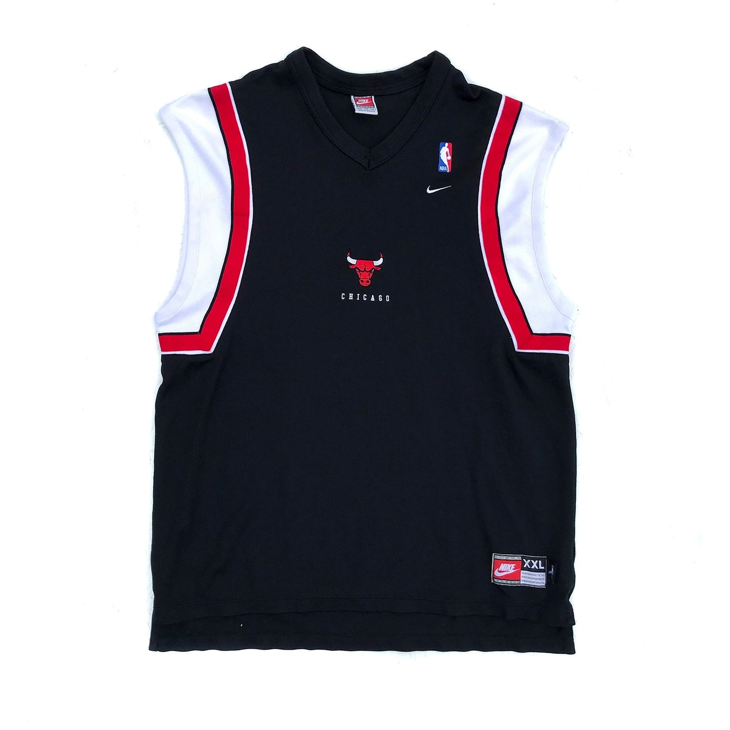 Chicago Bulls Nike Cutoff Sleeveless Warm-up Shirt Jordan Size XXL