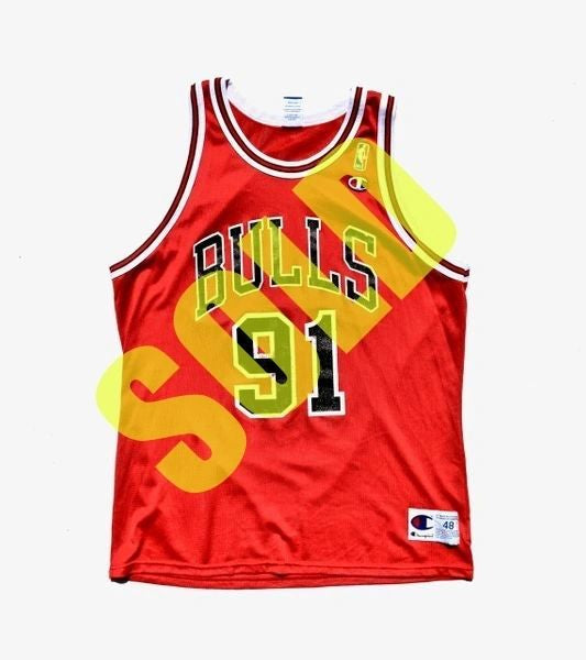 Dennis Rodman Chicago Bulls Champion Jersey