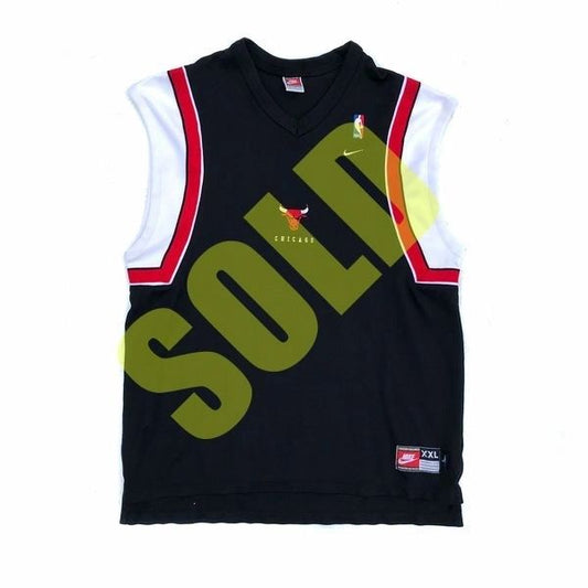 Chicago Bulls Nike Cutoff Sleeveless Warm-up Shirt Jordan Size XXL