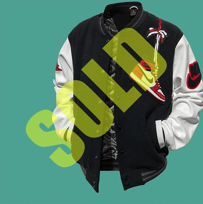 1/1 Nike Air Jordan 1 1985 Chicago-BRED Letterman Jacket NEW