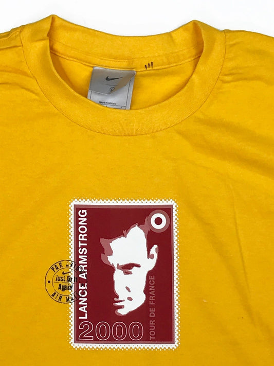 Nike Cycling Lance Armstrong Tour De France Stamp T-Shirt