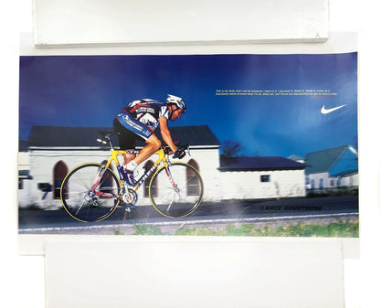 Nike Cycling Lance Armstrong WHAT AM I ON? 2000 Original Poster
