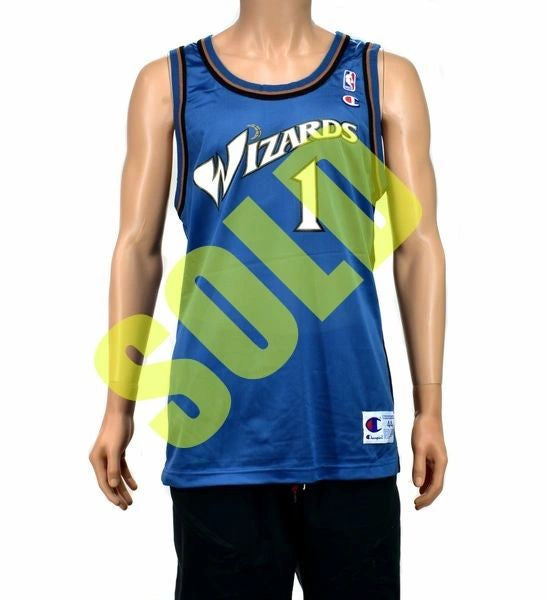 Rod Strickland Washington Wizards Champion Jersey NEW W/ Tags Sz. 44
