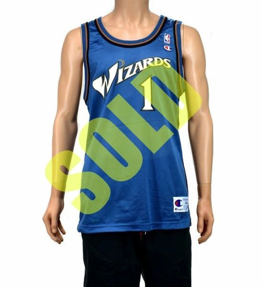 Rod Strickland Washington Wizards Champion Jersey NEW W/ Tags Sz. 44