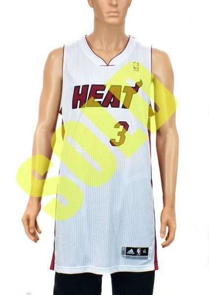 Wade Miami Heat Authentic Adidas Game Jersey New XL Tall