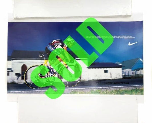Nike Cycling Lance Armstrong WHAT AM I ON? 2000 Original Poster