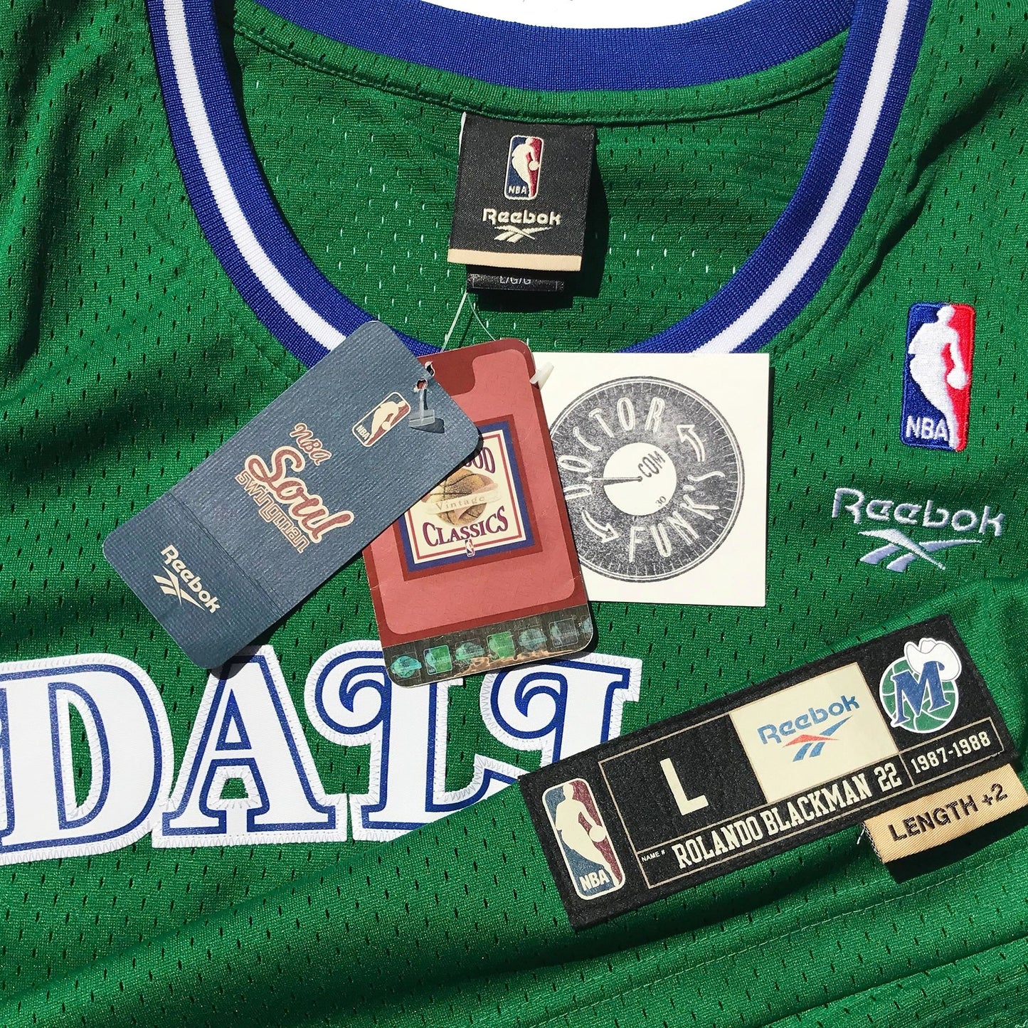 Rolando Blackman Dallas Mavericks Hardwood Classics Jersey NEW