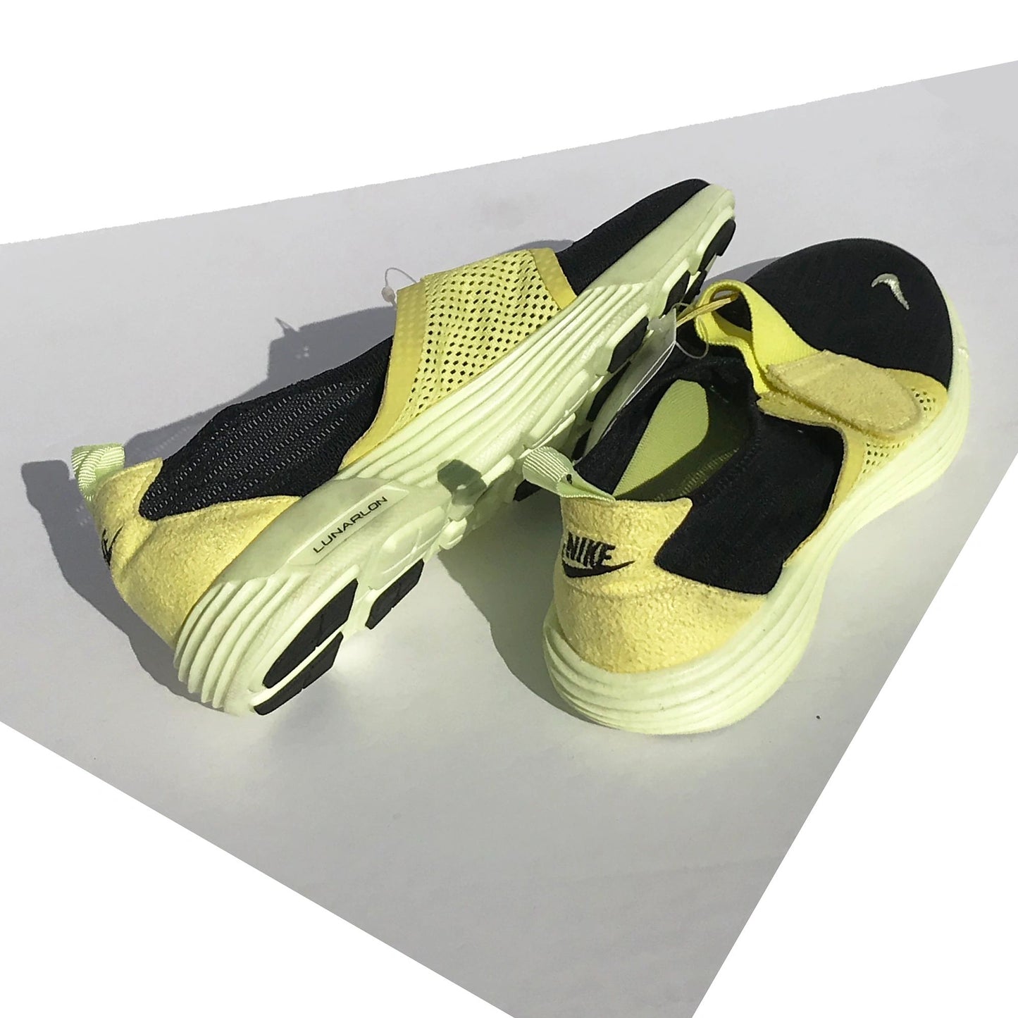 Nike Lunar Rift Racer Womens Mesh Slip-ons Volt Sample Size 7