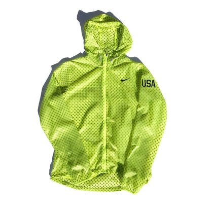 Nike USA London 2012 Olympics Translucent Volt Windbreaker Jacket
