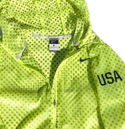 Nike USA London 2012 Olympics Translucent Volt Windbreaker Jacket