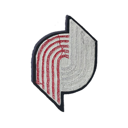 Portland Trailblazers Custom Chainstitched 6.5" Wool Patch