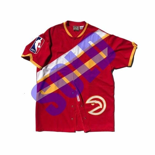 1987 Atlanta Hawks Authentic NBA Warm-Up Shirt