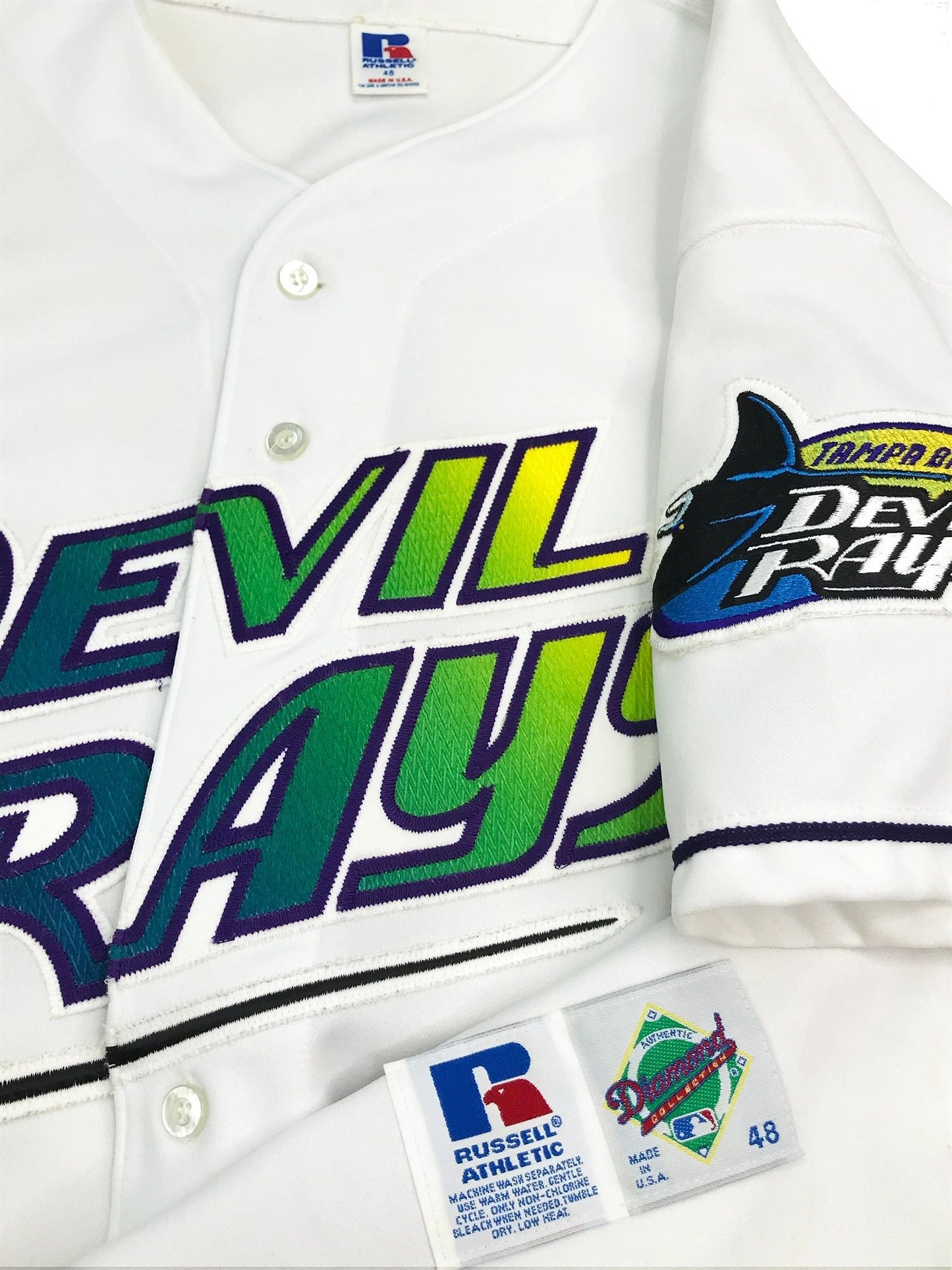 Tampa Bay Devil Rays Authentic Late 90's Jersey Size 48