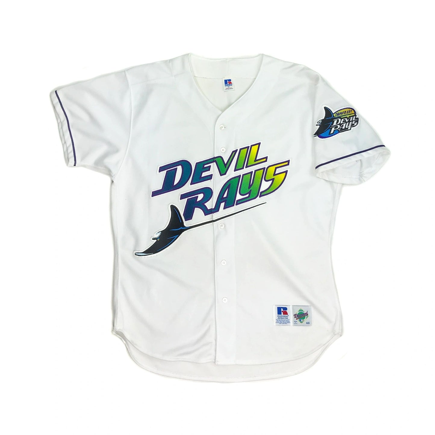 Tampa Bay Devil Rays Authentic Late 90's Jersey Size 48