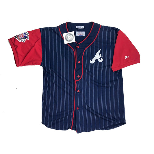 Atlanta Braves Starter Pinstriped Jersey Size Large