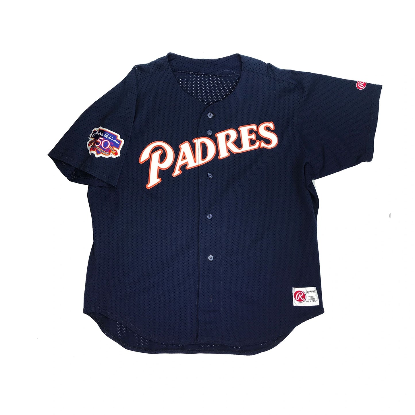San Diego Padres Rawlings Jersey Jackie Robinson 50th Patch