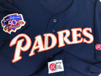 San Diego Padres Rawlings Jersey Jackie Robinson 50th Patch
