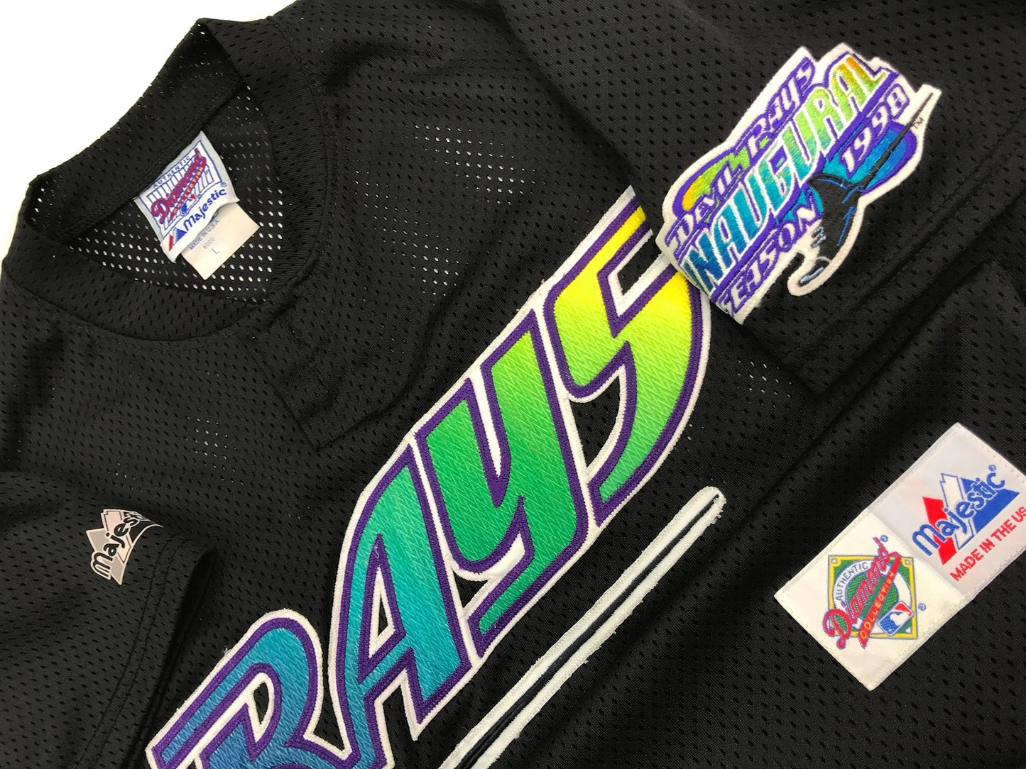 Tampa Bay Devil Rays Authentic Mesh BP Inaugural Year Jersey