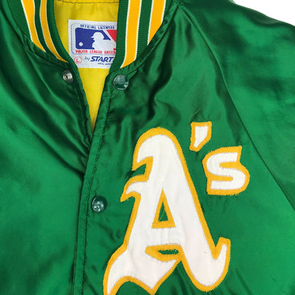 Oakland A'a Starter Dugout Coaches Jacket Size Large
