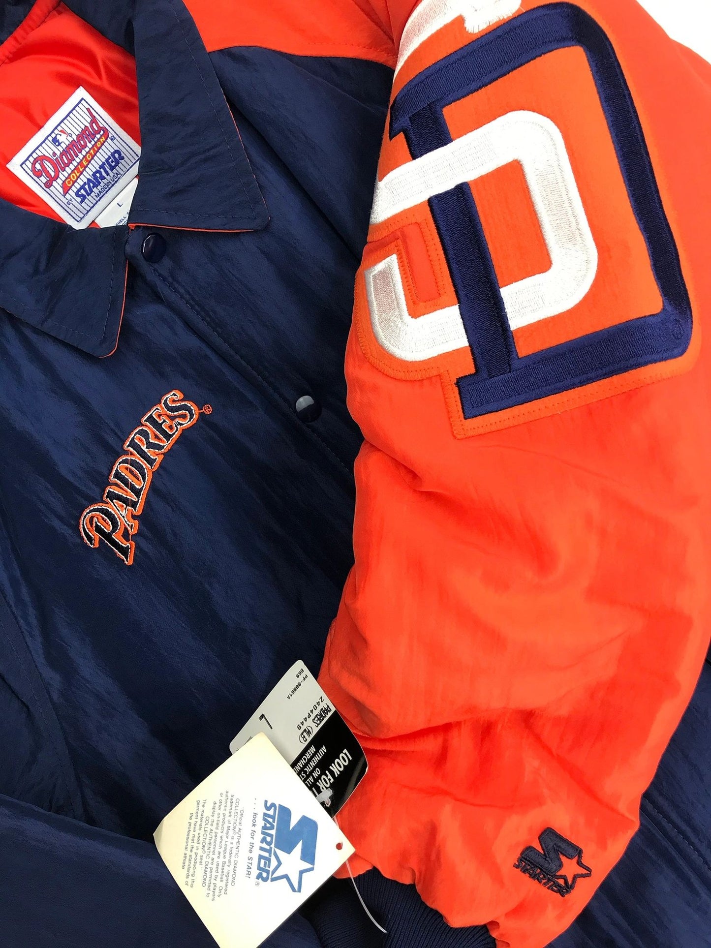 San Diego Padres Starter Dugout Jacket NEW Size L