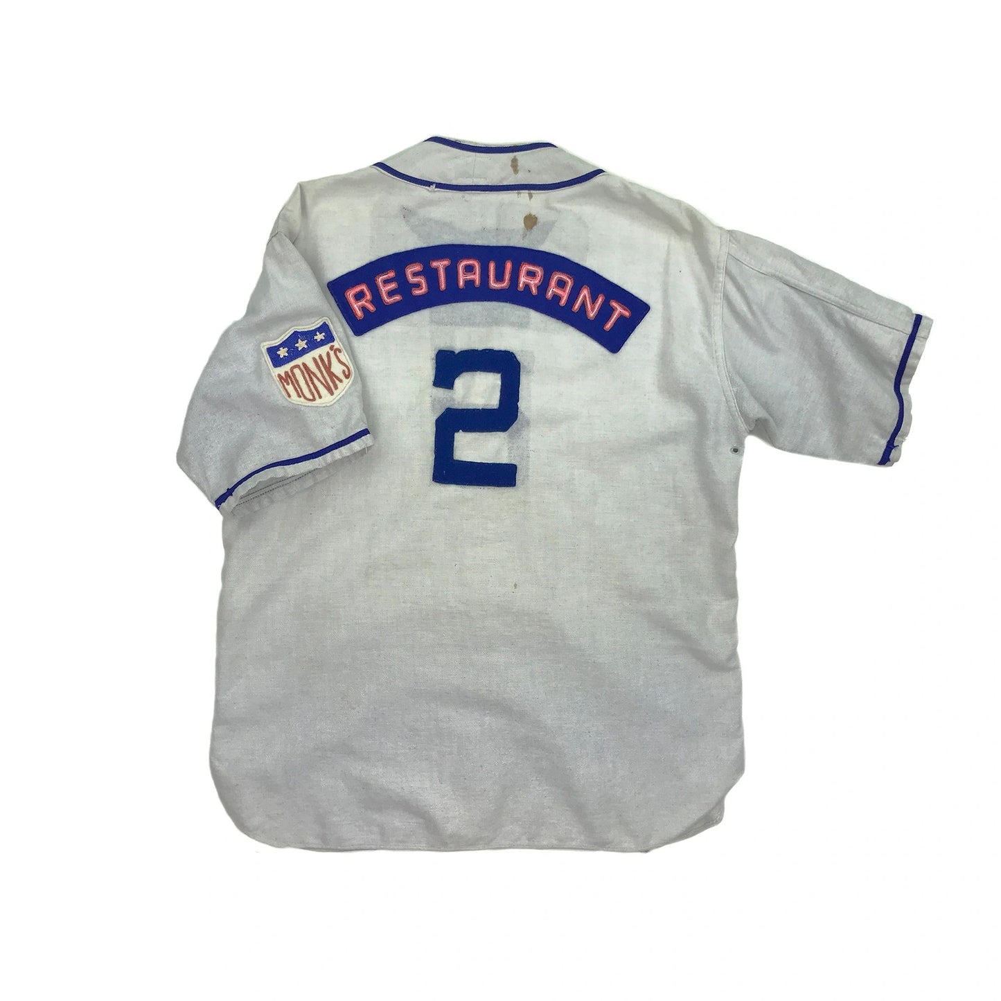 1/1 Seinfeld Monk's Restaurant Vintage Baseball Jersey