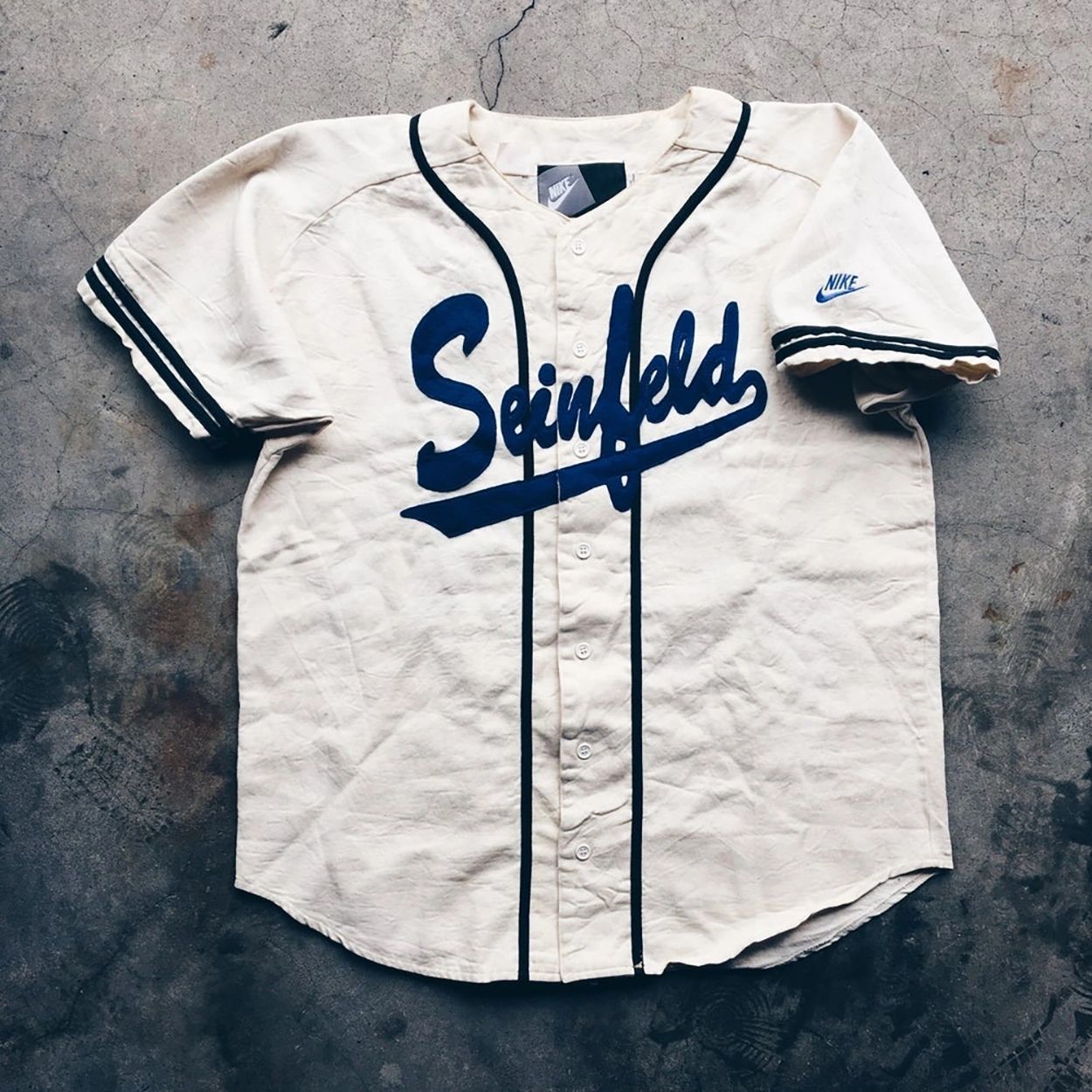1/1 Seinfeld Monk's Restaurant Vintage Baseball Jersey