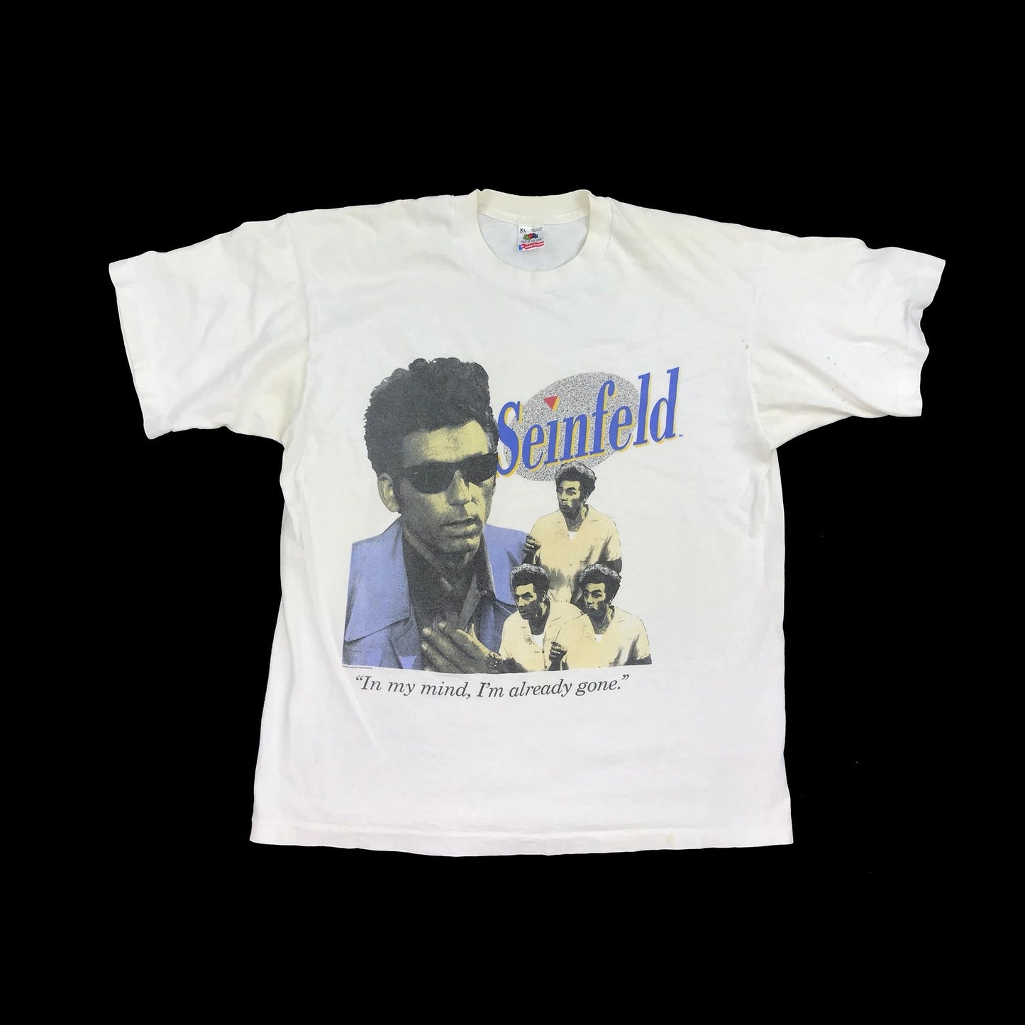 Seinfeld Original 90's Kramer T-Shirt "In My Mind, Already Gone"
