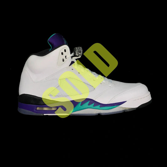 Nike Air Jordan V 5 Grape Emerald Retro Shoes NEW