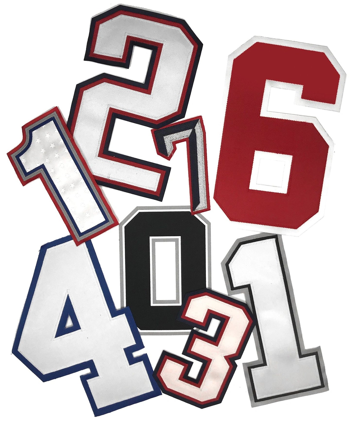 Custom Authentic Tackle Twill Jersey Numbers : Any Size / Color