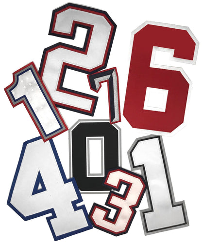 Custom Authentic Tackle Twill Jersey Numbers : Any Size / Color