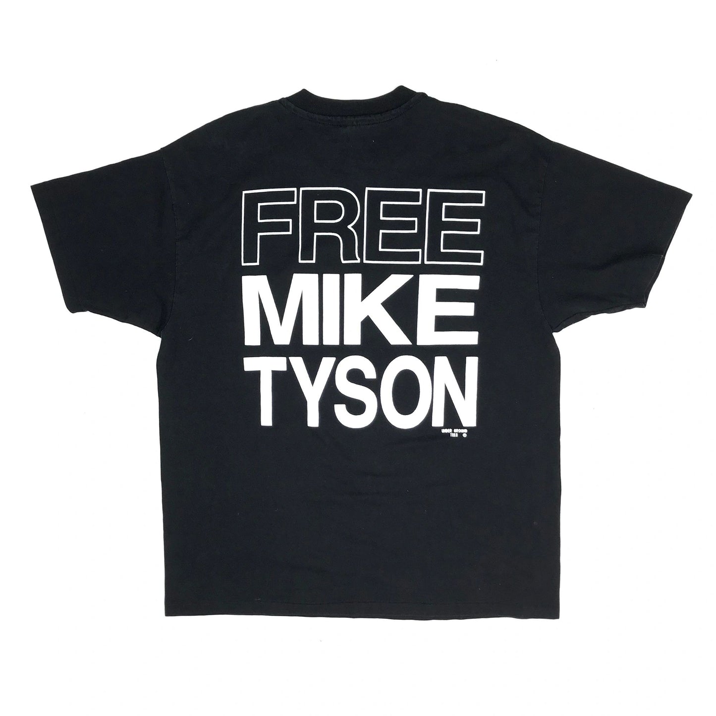FREE MIKE TYSON "I'll Be Back" Double Sided Print 50/50 Boxing T-Shirt
