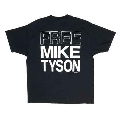 FREE MIKE TYSON "I'll Be Back" Double Sided Print 50/50 Boxing T-Shirt