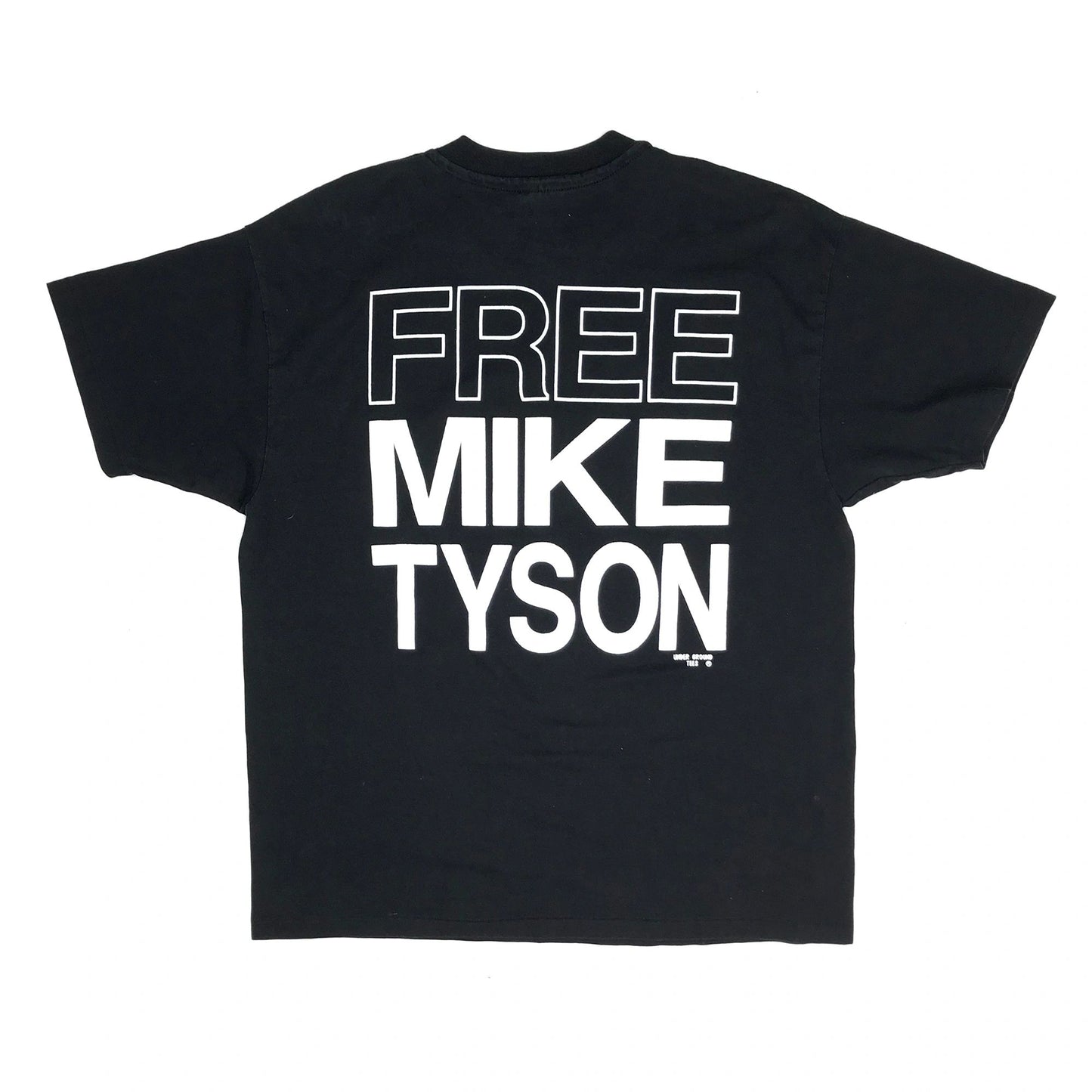 FREE MIKE TYSON "I'll Be Back" Double Sided Print 50/50 Boxing T-Shirt