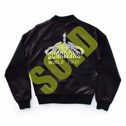 1979 Scorpions Original Lovedrive Embroidered Satin Tour Jacket